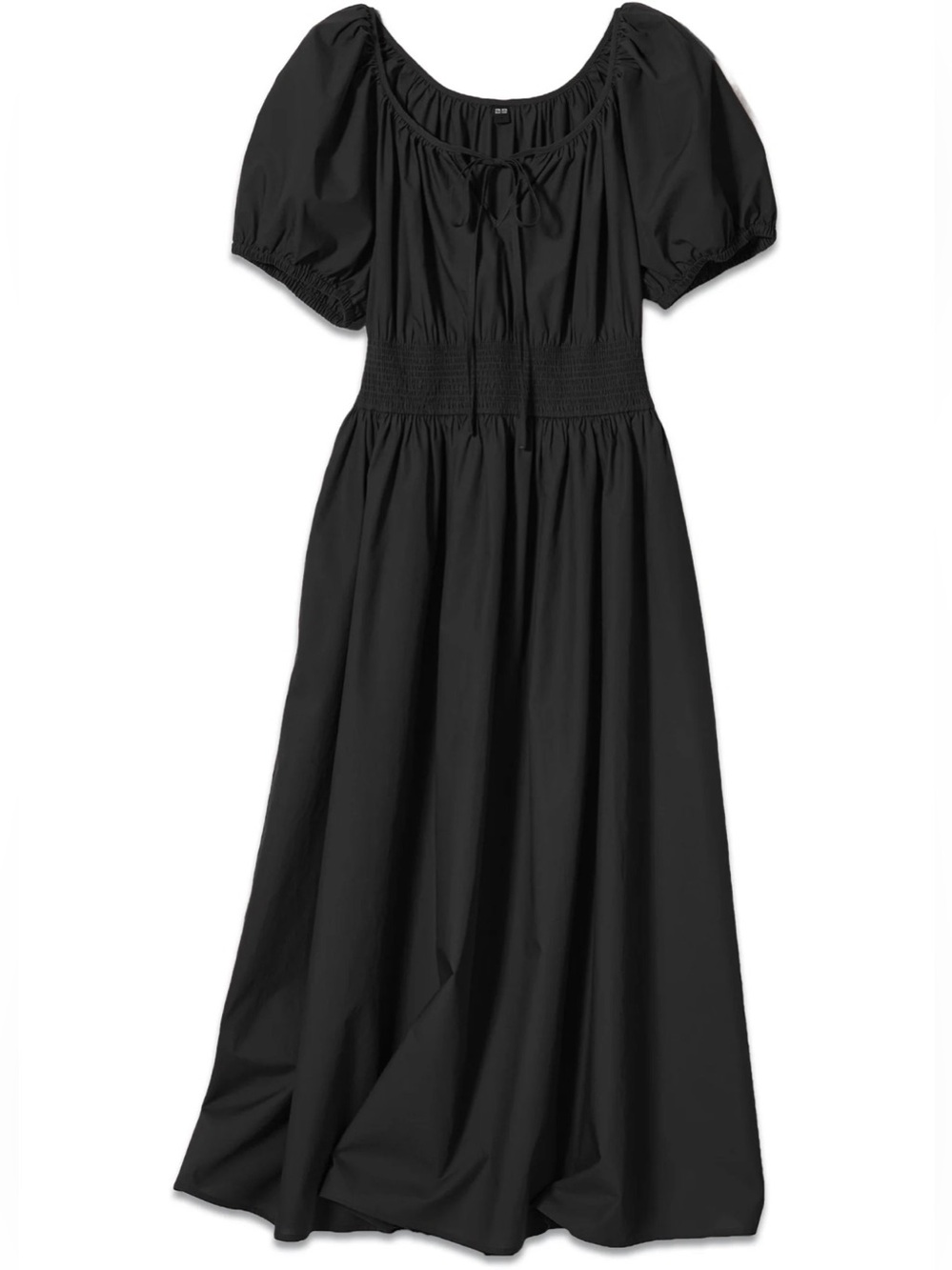Uniqlo Black volume sleeve dress